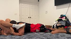 latina sisi rose's tight pussy slammed by teddy tarantino before roommate walks in