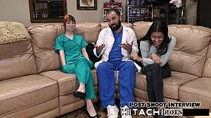 ditria rose freshman hitachi wand forces mandatory orgasm backstage pov