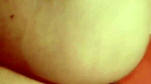 Tight Pussy Closeup in Retro Blue Film Action