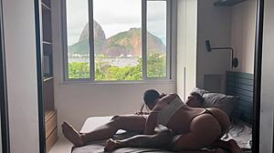 Passionate Brunette Latina Fucked Doggystyle Before Sugarloaf Mountain!