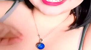 lily the bbw influencer teases her huge tits casually