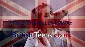 skinny british redhead slut swallows hot cum after uniform fuck