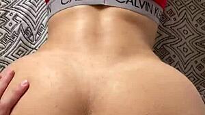 he pounds her tasty curly-haired morena pussy deep and hard