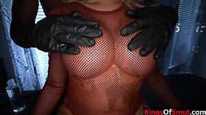 blonde milf bounces on masseur's throbbing bbc during oily session