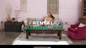 Gia Derza Rubs Landlord Evan With Nuru Massage And Deepthroat Tits