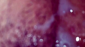 Husband wipes massive double cum shower off horny wife karina and lucas