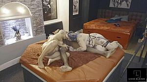 Jay Playhard's wild FFM threeway with Eva May and Livie Blainn big black cocks.