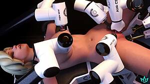 Mercy Overwhelmed by Orgasms and Bred by Dominant AI