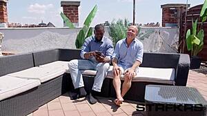 angelica heaven squirts wildly in public threesome with strangers