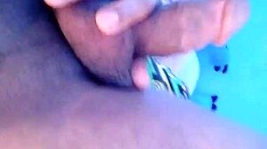 trans babe strokes shecock solo crossdressing erotic tease