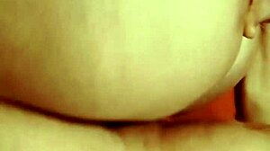 Tight Pussy Closeup in Retro Blue Film Action