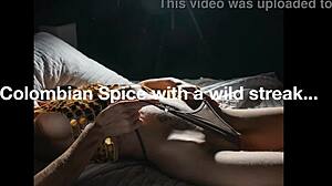 colombian lola spinner moans riding black lingerie tight pussy fantasy