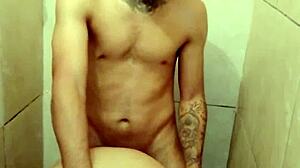 pregnant chubby latina milf pussy pounded bathroom pov