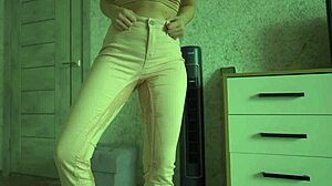jeans soaked in desperate milf pee panties homemade urgency explosion