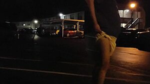 Thick Diaper Tease Turns Outdoor With Massive Cock Lover