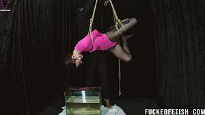 Skinny Old BDSM Slut Dives Underwater Pouch Contest!