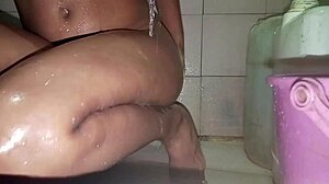 Brunette Teen Neighbor Clean After Shower
