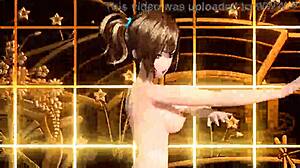 Meiko from Project Diva 39 full nude mod reveals massive tits big ass and goddess curves