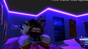demon sneaks quickie sex romp with sexy shark girl in roblox furry world