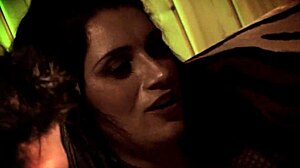 jodi james milf shaved pussy bent over doggystyle threesome double anal fisting ends in double facial