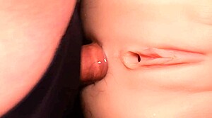 Double anal toys stretch shaved fuck doll's big pussy ass