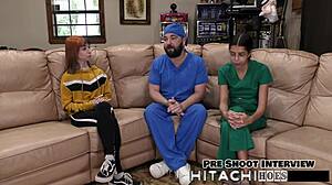 ditria rose freshman hitachi wand forces mandatory orgasm backstage pov