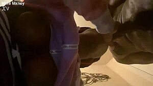 sloppy ebony teen head post-shower with monster cock cumshot 💦😈