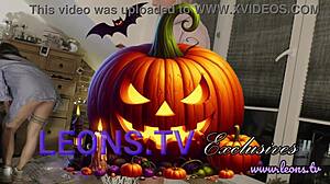 halloween party girls slip into thongs and panties flashing curves boobs and bare asses teasingly