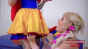 two fairies as princesses suck cock and give ass