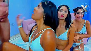 destroying this hot colombian latina's throat sloppy deep rough 💦😈👅