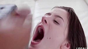 Elena Cruz Rides Huge Dildo Toy Cowgirl on Big Ass Before Delivery Guy