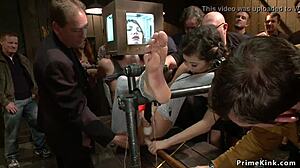 redhead blonde lezdom subs get outdoor bondage anal bang