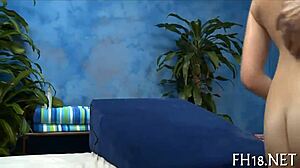 amateur massage turns steamy with oiled tits ass pussy closeups