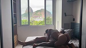 Passionate Brunette Latina Fucked Doggystyle Before Sugarloaf Mountain!