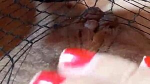 greta sets net for sensual mature beauty foot fetish play