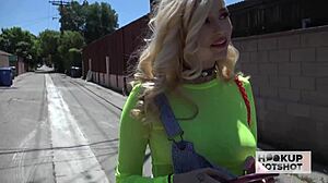 carolina sweets gets her pretty face wrecked by bryan gozzling's monster cock