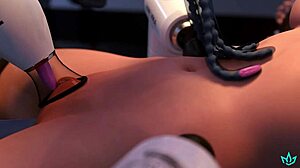 Mercy Overwhelmed by Orgasms and Bred by Dominant AI