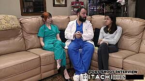 ditria rose freshman hitachi wand forces mandatory orgasm backstage pov