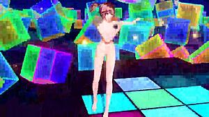 Meiko from Project Diva 39 full nude mod reveals massive tits big ass and goddess curves