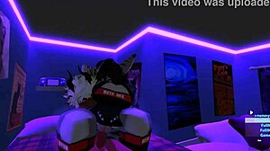 demon sneaks quickie sex romp with sexy shark girl in roblox furry world