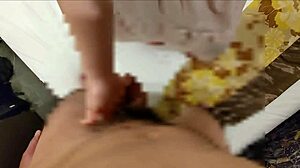 【guy so weak】grip crush slap balls rough handjob cumshot femdom bitch pain