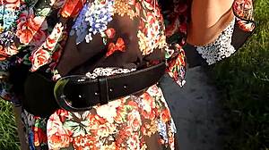 wanna see this hairy mature flash her beaver thru sheer dress?