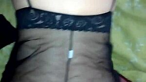 hot italian milf in lingerie begs for monster cock anal!