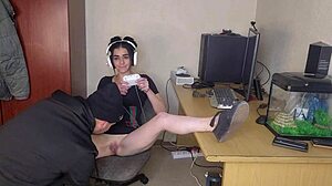 gamer wife takes old cock creampie since rent's unpaid huh