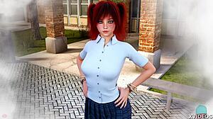 double homework mishap... dating cute redhead johanna got outta hand