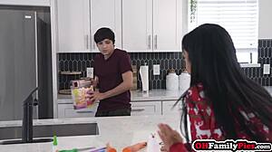 stepbro your huge dick beats bianca bangs dildo!!