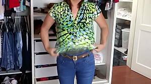 Stepbrother licks my pussy then huge cumshot in mutual masturbation session