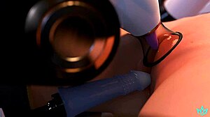 Mercy Overwhelmed by Orgasms and Bred by Dominant AI