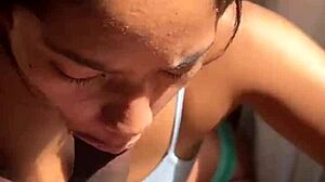 dreamy brunette givin' unfiltered blowjob amateur couple nysdel