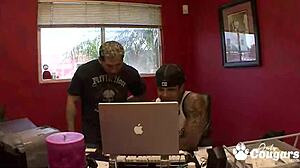 Ann Marie Rios Gags Deep On Cock For Messy Facial Cum